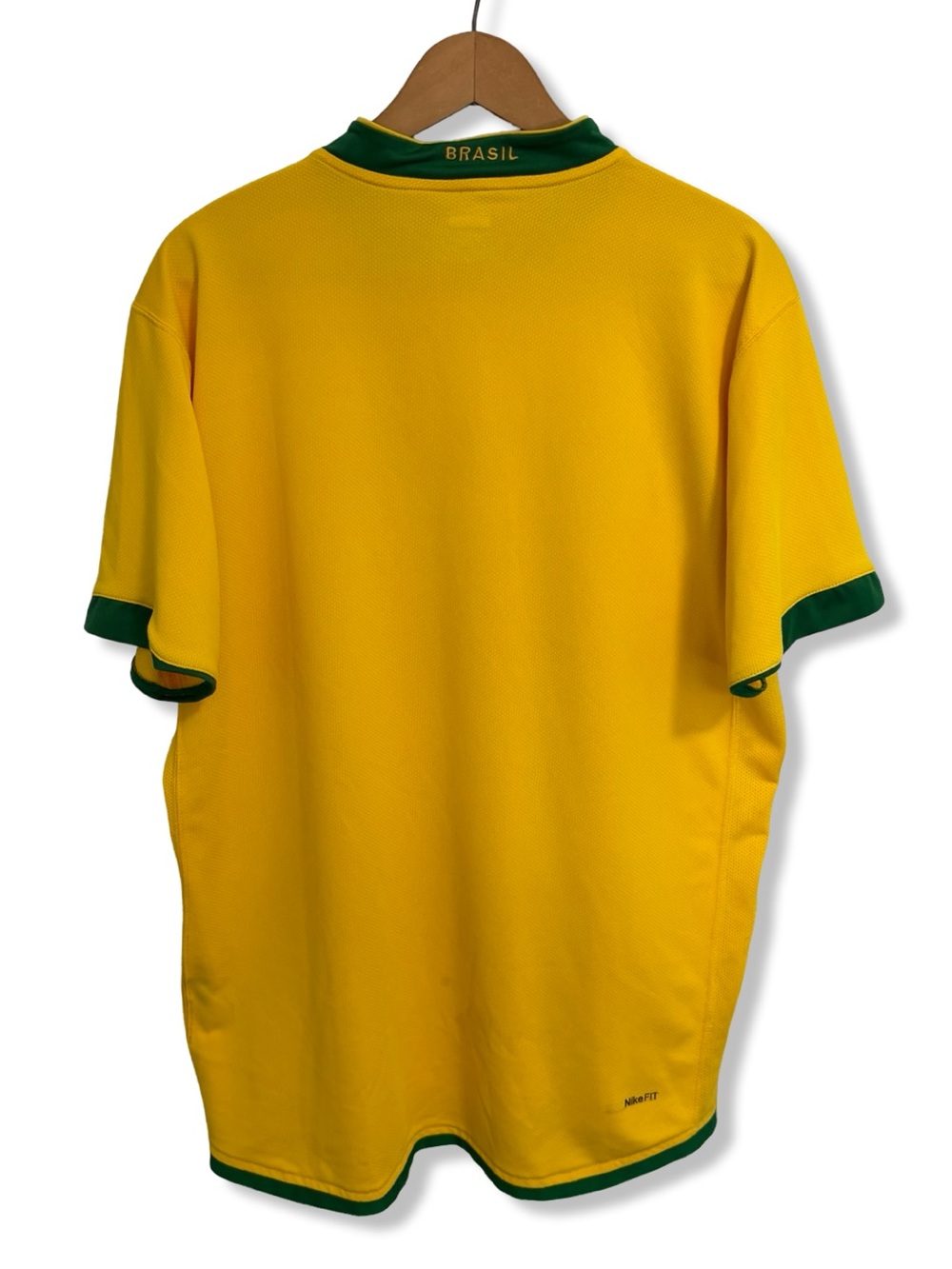 Nike Yellow and Green Brazil Soccer Jersey - Picture 3 of 4